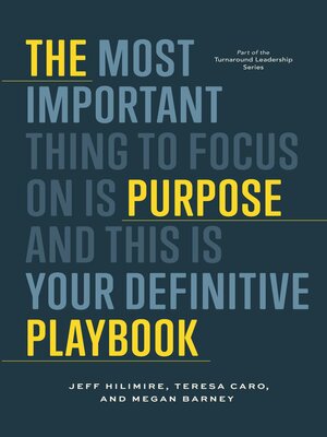 cover image of The Purpose Playbook